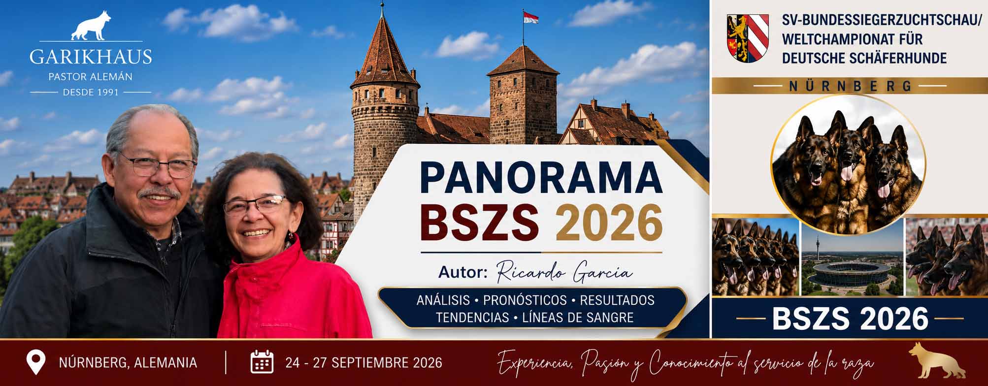 Panorama BSZS 2026 del Campeonato Mundial de Pastor Alemán